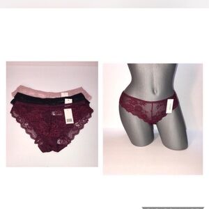 Bundle 3 pieces Lace Panties Cheeky Underwear. NWT Ilys Lumie Brand. Size Xl